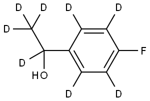 1-(4-fluorophenyl-2,3,5,6-d4)ethan-1,2,2,2-d4-1-ol Structure