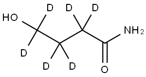 4-hydroxybutan-2,2,3,3,4,4-d6-amide Struktur