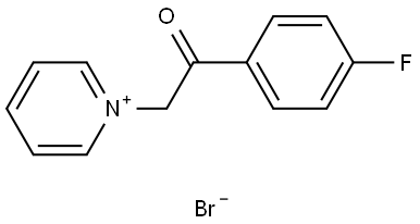 1-(2-(4-FLUORO-PHENYL)-2-OXO-ETHYL)-PYRIDINIUM, BROMIDE Struktur