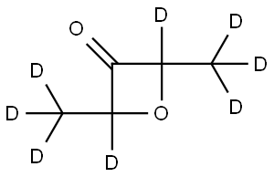 2,4-bis(methyl-d3)oxetan-3-one-2,4-d2 Structure