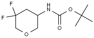 tert-butyl N-(5,5-difluorooxan-3-yl)carbamate Structure