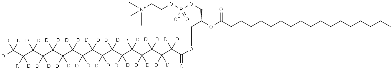 1-Stearoyl-2-stearoyl-sn-glycero-3-phosphocholine-d35 Struktur