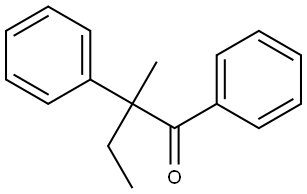 2-METHYL-1,2-DIPHENYL-BUTAN-1-ONE Struktur