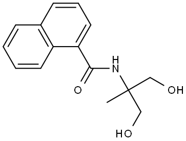 N-(2-HYDROXY-1-(HYDROXYMETHYL)-1-METHYLETHYL)-1-NAPHTHAMIDE Struktur