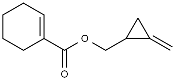 (2-METHYLENECYCLOPROPYL)METHYL 1-CYCLOHEXENE-1-CARBOXYLATE Struktur