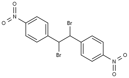 Benzene, 1,1'-(1,2-dibromo-1,2-ethanediyl)bis[4-nitro- (9CI) Struktur