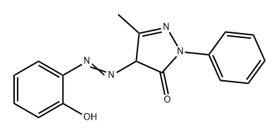 2,4-dihydro-4-[(2-hydroxyphenyl)azo]-5-methyl-2-phenyl-3H-pyrazol-3-one Structure