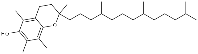 DL-α-Tocopherol Struktur