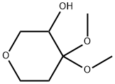 4,4-dimethoxytetrahydro-2H-pyran-3-ol Structure