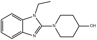 1-(1-Ethyl-1H-benzoiMidazol-2-yl)-piperidin-4-ol, 98+% C14H19N3O, MW: 245.33 Struktur