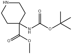 4-N-BOC-AMINO-PIPERIDINE-4-CARBOXYLIC ACID METHYL ESTER
 price.