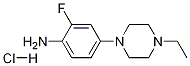 4-(4-Ethyl-1-piperazinyl)-2-fluoroaniline Hydrochloride Struktur