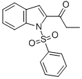 2-(1-OXOPROPYL)-1-(PHENYLSULFONYL)-1H-INDOLE Struktur