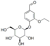 ETHYLVANILLINBETA-D-GLUCOPYRANOSIDE Struktur