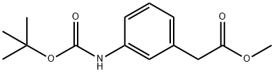 N-BOC-3-氨基苯乙酸甲酯, 1256633-22-3, 結(jié)構式