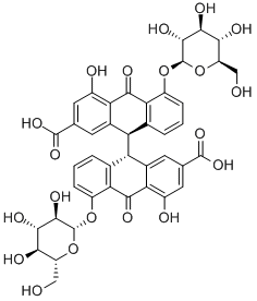 番瀉苷 B, 128-57-4, 結(jié)構(gòu)式