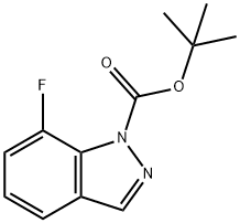 1-BOC-7-氟-1H-吲唑 結(jié)構(gòu)式