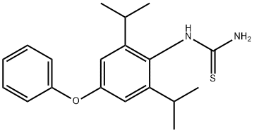 4-苯氧基-2,6-二異丙基苯基硫脲 結(jié)構(gòu)式