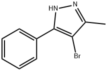 4-BROMO-3-METHYL-5-PHENYL-1H-PYRAZOLE, 13808-66-7, 結(jié)構(gòu)式