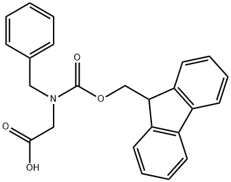 NALPHA-9-Fluorenylmethoxycarbonyl-N-benzylglycine Struktur