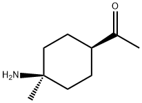 Ethanone, 1-(4-amino-4-methylcyclohexyl)-, trans- (9CI) Struktur