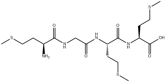 H-MET-GLY-MET-MET-OH Structure