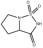 Pyrrolo[1,2-b][1,2,5]thiadiazol-3(2H)-one, tetrahydro-, 1,1-dioxide (9CI) Struktur