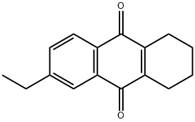 2-乙基-5,6,7,8-四氫-9,10-蒽醌, 15547-17-8, 結構式