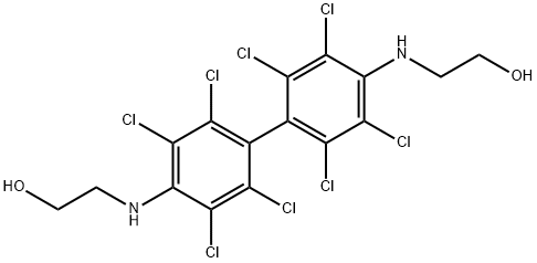 2,2'-(2,2',3,3',5,5',6,6'-octachlorobiphenyl-4,4'-ylenediimino)diethanol Structure