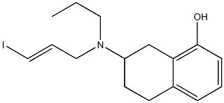 (RS)-TRANS-8-HYDROXY-2-[N-N-PROPYL-N-(3'-IODO-2'-PROPENYL)AMINO]TETRALIN OXALATE Struktur