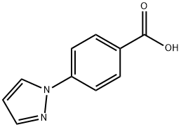 4-(1-吡唑基)苯甲酸, 16209-00-0, 結(jié)構(gòu)式