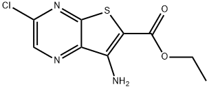 Ethyl 7-aMino-3-chlorothieno[2,3-b]pyrazine-6-carboxylate Struktur