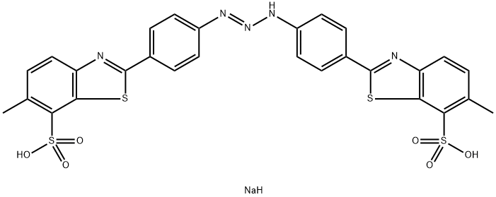 Dinatrium-2,2'-(1-triazen-1,3-diyldi-p-phenylen)bis[6-methylbenzothiazol-7-sulfonat]