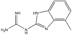 Guanidine, (4-methyl-1H-benzimidazol-2-yl)- (9CI) Struktur