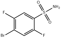 4-BROMO-2,5-DIFLUOROBENZENESULFONAMIDE Struktur