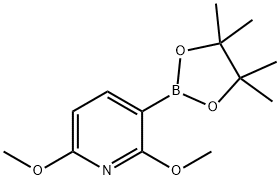 2,6-ジメトキシ-5(3)-(4,4,5,5-テトラメチル-1,3,2-ジオキサボロラン-2-イル)ピリジン 化學(xué)構(gòu)造式