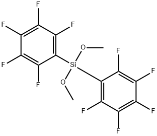 BIS(PENTAFLUOROPHENYL)DIMETHOXYSILANE Struktur