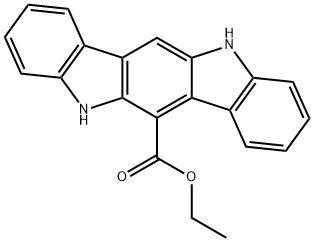 ethyl 5,11-dihydroindolo[3,2-b]carbazole-6-carboxylate Struktur
