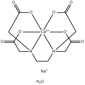 Calcium disodium edetate dihydrate Struktur