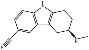 (R)-6-METHYLAMINO-6,7,8,9-TETRAHYDRO-5H-CARBAZOLE-3-CARBONITRILE Struktur