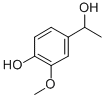 4-(1-HYDROXYETHYL)-2-METHOXYPHENOL Struktur