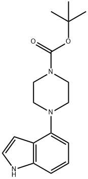 1-(1-叔丁氧羰基)-4-(4-吲哚基)哌嗪, 252978-89-5, 結(jié)構(gòu)式