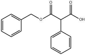 PHENYLMALONIC ACID MONOBENZYL ESTER Struktur