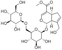 genipin 1-gentiobioside Struktur