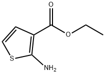 2-氨基噻吩-3-甲酸乙酯, 31891-06-2, 結(jié)構(gòu)式