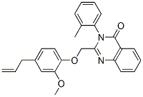 2-[(4-アリル-2-メトキシフェノキシ)メチル]-3-(o-トリル)キナゾリン-4(3H)-オン 化學(xué)構(gòu)造式