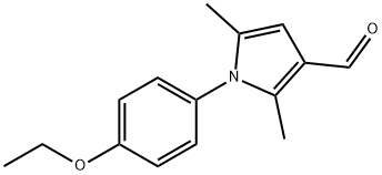 1-(4-ETHOXY-PHENYL)-2,5-DIMETHYL-1H-PYRROLE-3-CARBALDEHYDE Struktur