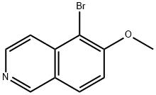 5-Bromo-6-methoxyisoquinoline, 366445-82-1, 結(jié)構(gòu)式