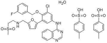 Lapatinib ditosylate monohydrate Struktur