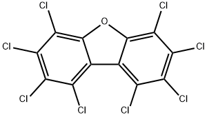 Octachlorodibenzofuran Struktur